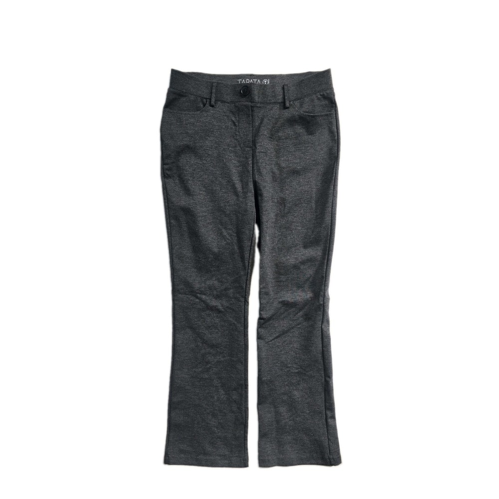 Tapata Women's Gray Stretch Pull On Dress Pant Flare Leg Size Med (8) 30" Inseam